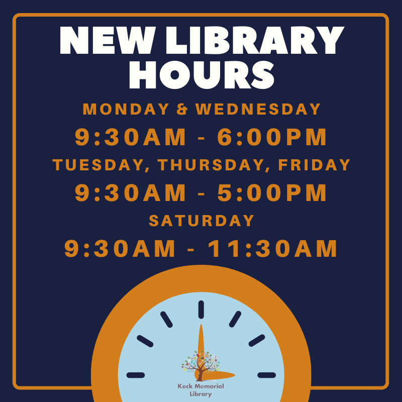 Hours Keck Memorial Library hours-keck-memorial-library